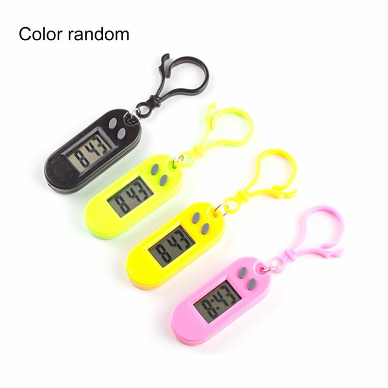 1 pz giocattolo multifunzionale orologio portachiavi zaino orologio da tasca orologio elettronico Led Test orologio colore casuale