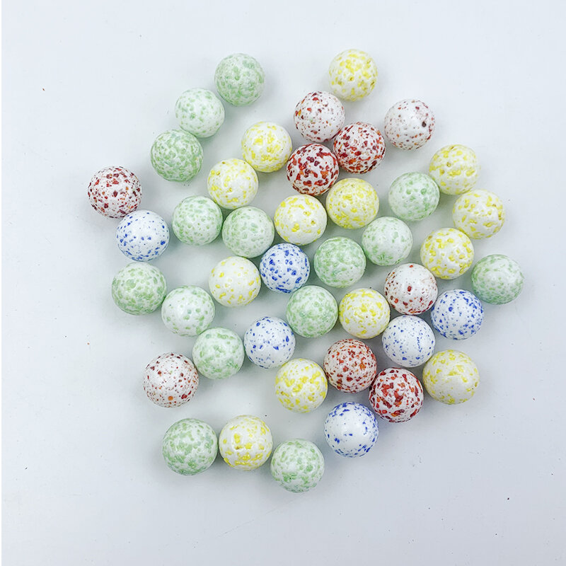20 PCS 16 Mm Game Pinball Machine Cattle Small Marbles Pat Toys Parent- Child Beads Glass Ball Console Cream of Bouncing Ball