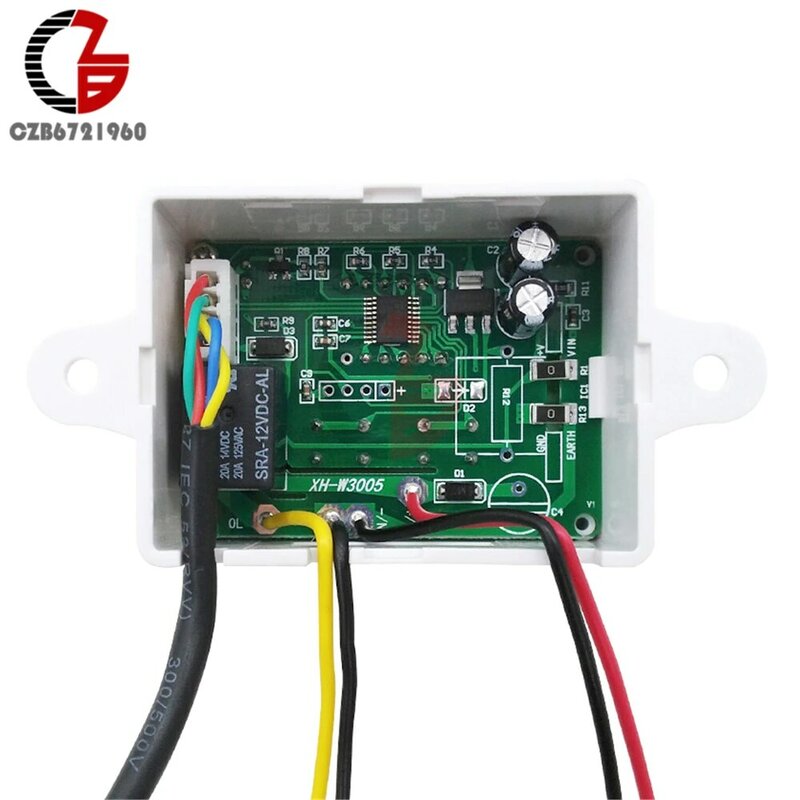 12V 24V 110V 220V LED Digital controlador de temperatura humedad termostato Humidistat acuario incubadora Control térmico AC 127V
