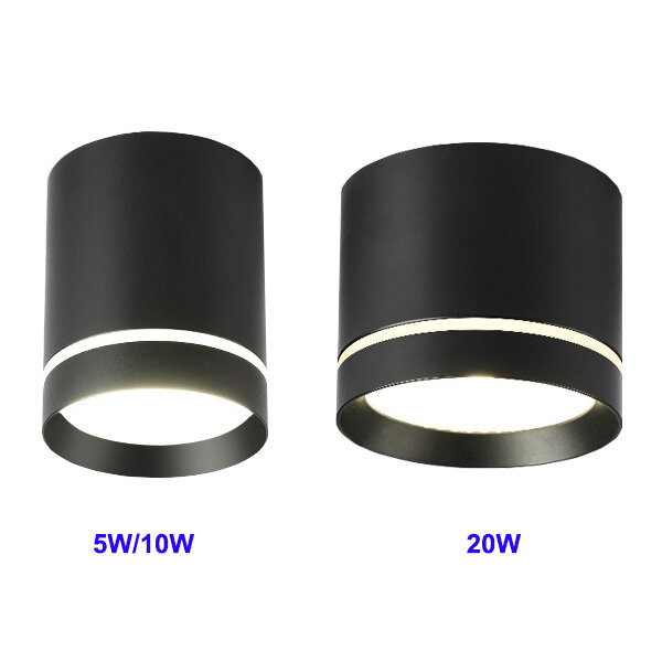 5W/10W/20W LED SMD5630 Decke Licht Bild Lampe Downlight Wohnzimmer Flur Schwarz/weiß/Rosa/Blau/Orange shell