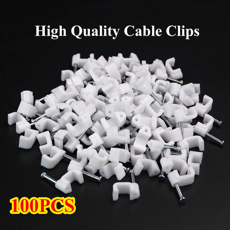 100 pieces/batch round 4mm 6mm 8mm 10mm bag pin-line plastic clamping wire plastic clamping wire clasp Wire Organizer