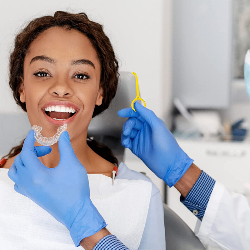 5 Buah Kait Plastik Alat Pembersih Gigi Bagus Ortodontik Aligner Penghilang Kawat Gigi Dapat Dilepas Terlihat Aligner Perawatan Mulut