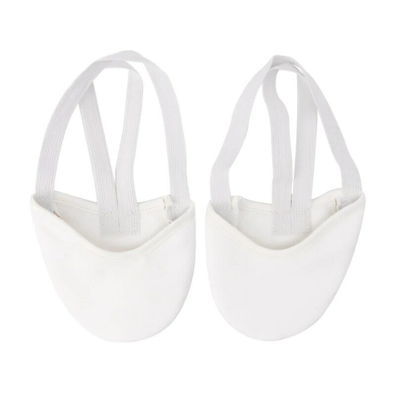 Half Faux Leather Sole Ballet Pointe Dance Shoes Rhythmic Gymnastics Slippers .