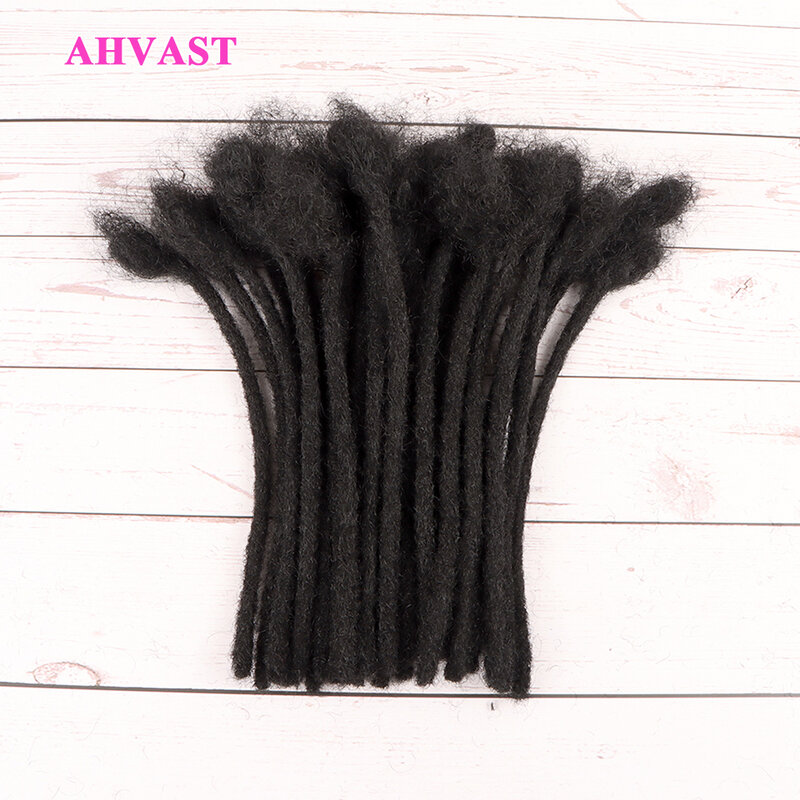 RIESIGEN Natürlichen Schwarz Farbe 100% Weiche Natürliche Afro Verworrene Menschenhaar Dreadlock Verlängerung Permanent Loc Erweiterung Menschliches Haar