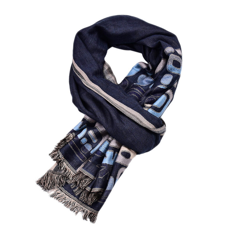 Мужской шарф в этническом стиле, окрашенный в пряжку, зимние теплые хлопковые льняные мужские шарфы, шейный платок с начесом, модная шаль