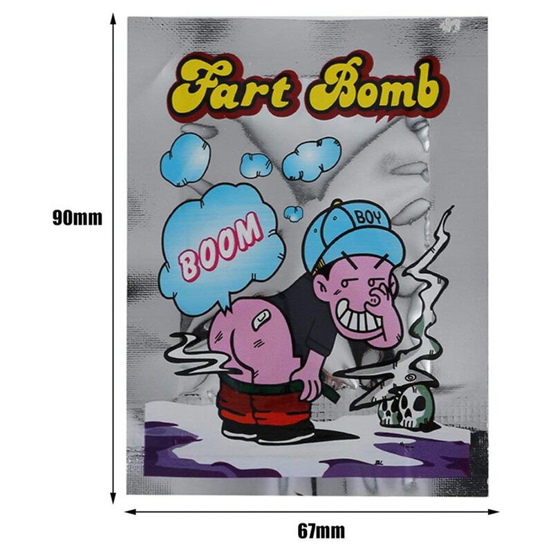 Funny Bomb Fart Bomb Bags, Stink Bomb Smelly, Piadas práticas, Fool Toy, Mordaça engraçada, Brinquedo complicado, 10pcs