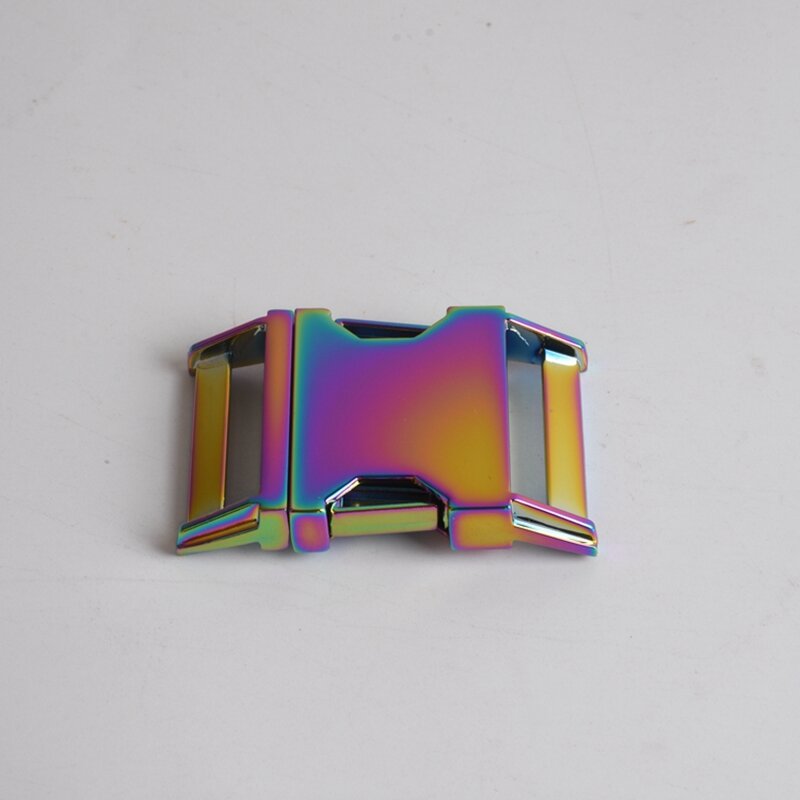 2pcs Rainbow Color Quick Release Buckle,Metal Belt Buckle