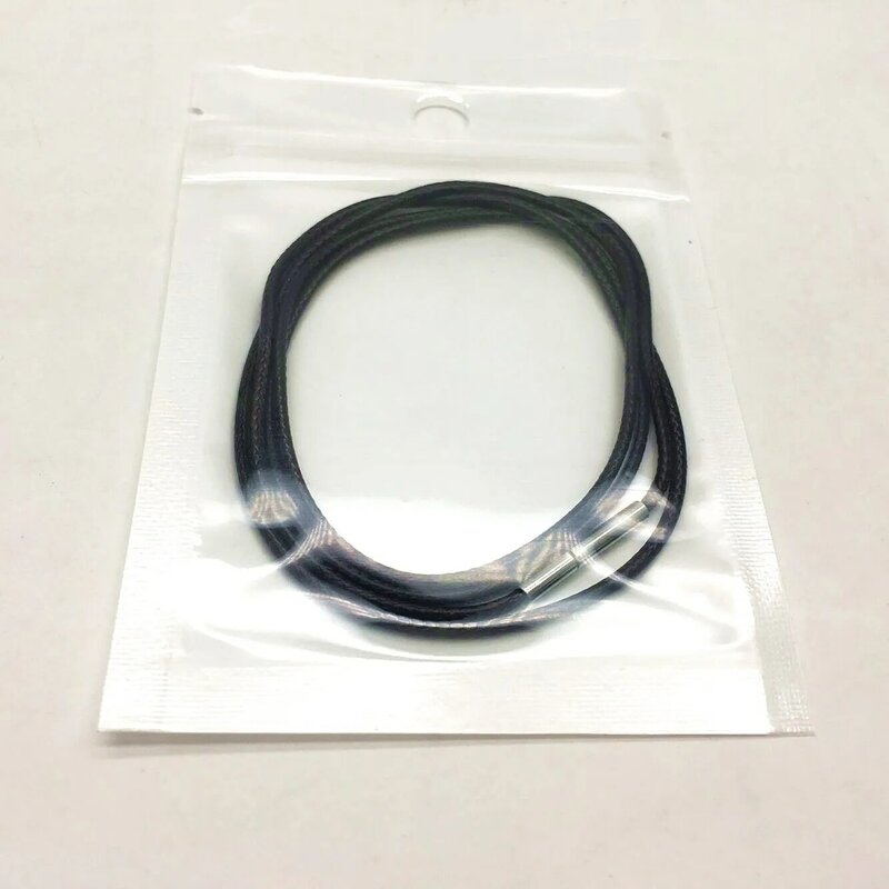 Cordón para collar de 1 ~ 3mm, cuerda con cierre de acero inoxidable, cordón de cuero trenzado de plata PU para fabricación de joyas de cristal