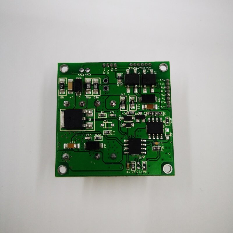 Placa de interruptor de concentrador de red ethernet, 10/100mbps, 2 puertos, pcb de dos capas, rj45, 1x8 pines, directo de fábrica