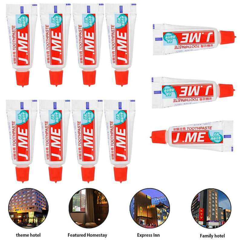 50pcs/lot Disposable 3g Toothpaste Supplies Hotel Convenient Camping Travel Wash Gargle Tool Cleaning Hygiene Oral Care
