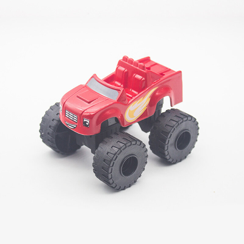 6 teile/satz Blaze Monster Maschinen Auto Spielzeug Russische Wunder Brecher Lkw Fahrzeuge Figur Zugange Spielzeug für Kinder Weihnachten Geschenke