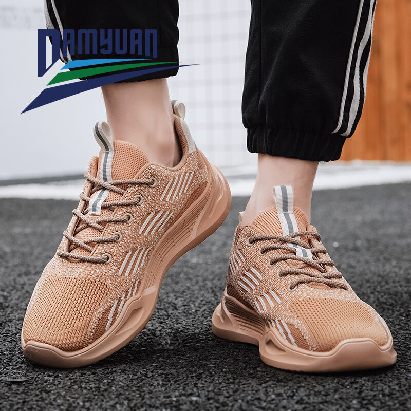 Damyuan-Zapatillas de correr transpirables para hombre, zapatos deportivos informales resistentes al desgaste, antideslizantes, cómodos, de verano