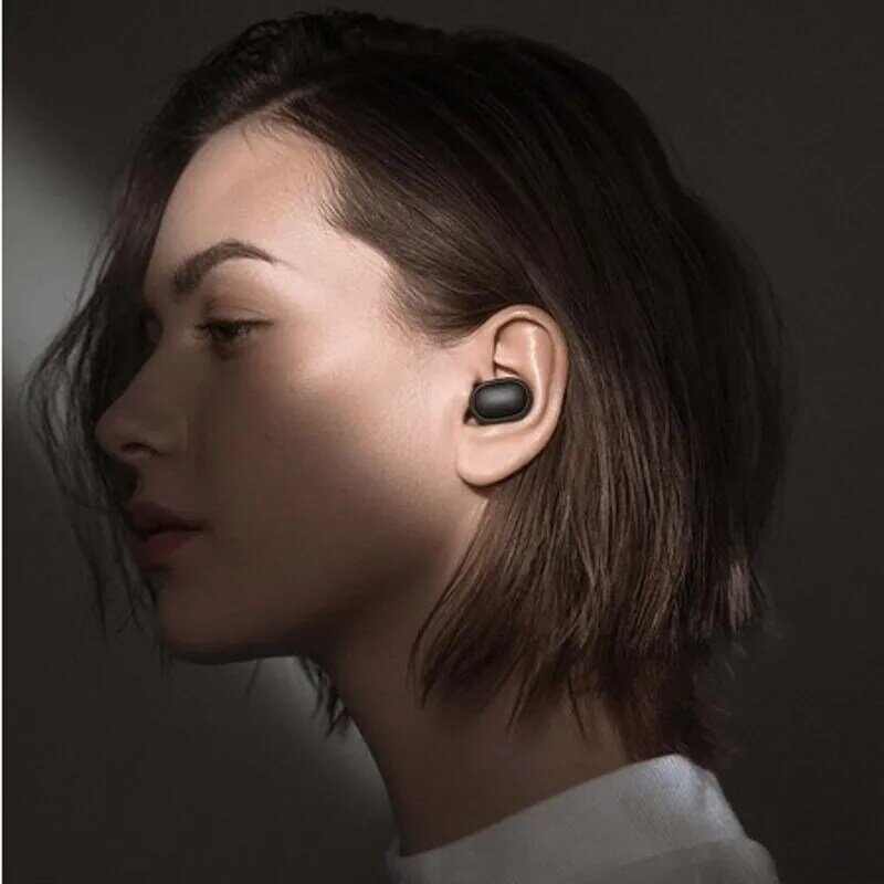 Xiao mi czerwony mi Airdots czarny Bluetooth słuchawki młodzieży mi oryginalne słuchawki bezprzewodowe Bluetooth 5.0 TWS powietrza kropki zestaw słuchawkowy
