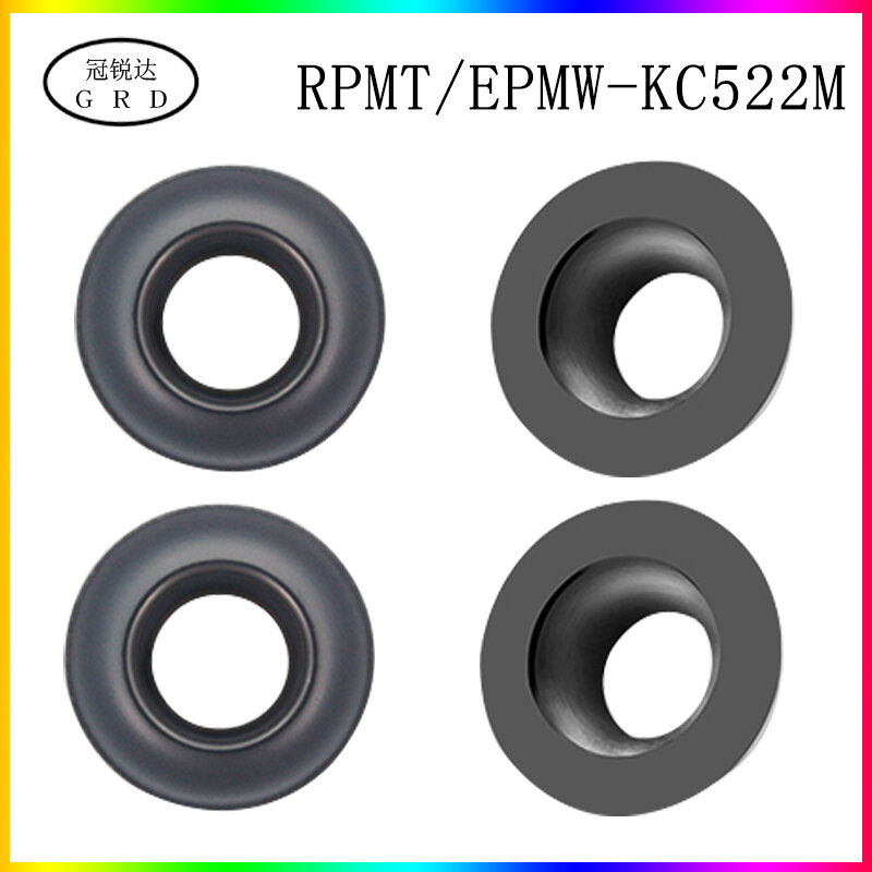 100% new R5 R6 round Insert RPMW RPMW1204 RPMW1003 blade KC522M for processing HRC48-68 degrees less than quenching material