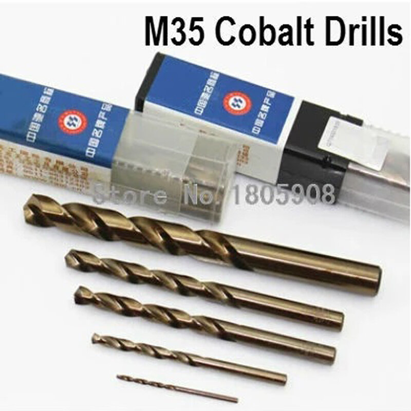 10PCS 1.0mm-8.0mm M35 HSS-CO Cobalt Drill Bits HSS Twist Drill Bit for stainless steel (1.5/2/2.5/3/4/4.5/5/6/6.5/7/7.5/8.0mm)