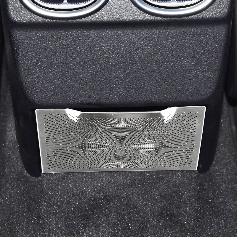 Porta traseira do carro abaixo anti-pontapé alto alto falante capa guarnição decoração estéreo para mercedes-benz classe c w206 2022 acessórios interiores