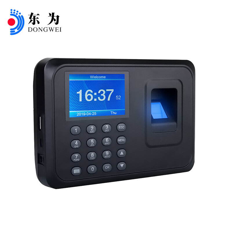 Biometric Fingerprint Time Attendance Clock Recorder Employee Recognition Office Device Electronic Machine Different languages
