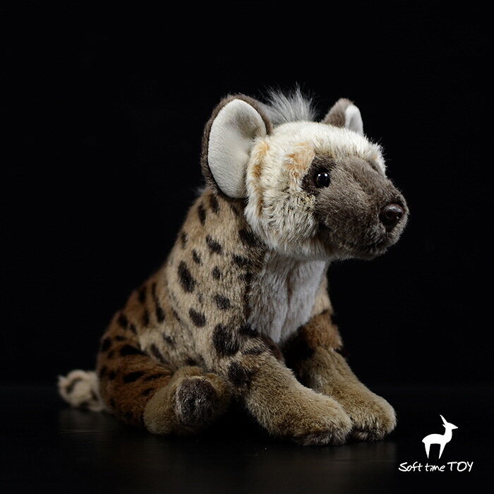 Cola única salida de Italia, muñeco de Hiena, África moteado, simulación de Hiena, juguetes de pelusa de animales