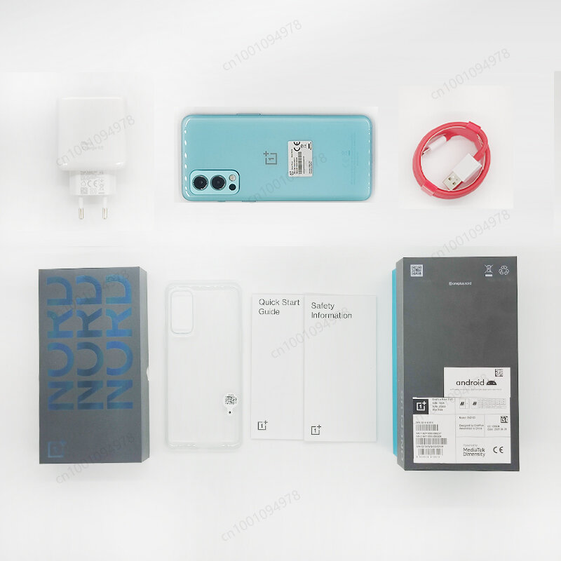 OnePlus Nord 2 Smartphone Versão Global, 5G, 12GB, 256GB, Câmera AI de 50MP, OIS MTk, Dimensão 1200-AI, Carga de urdidura 65, Estreia mundial