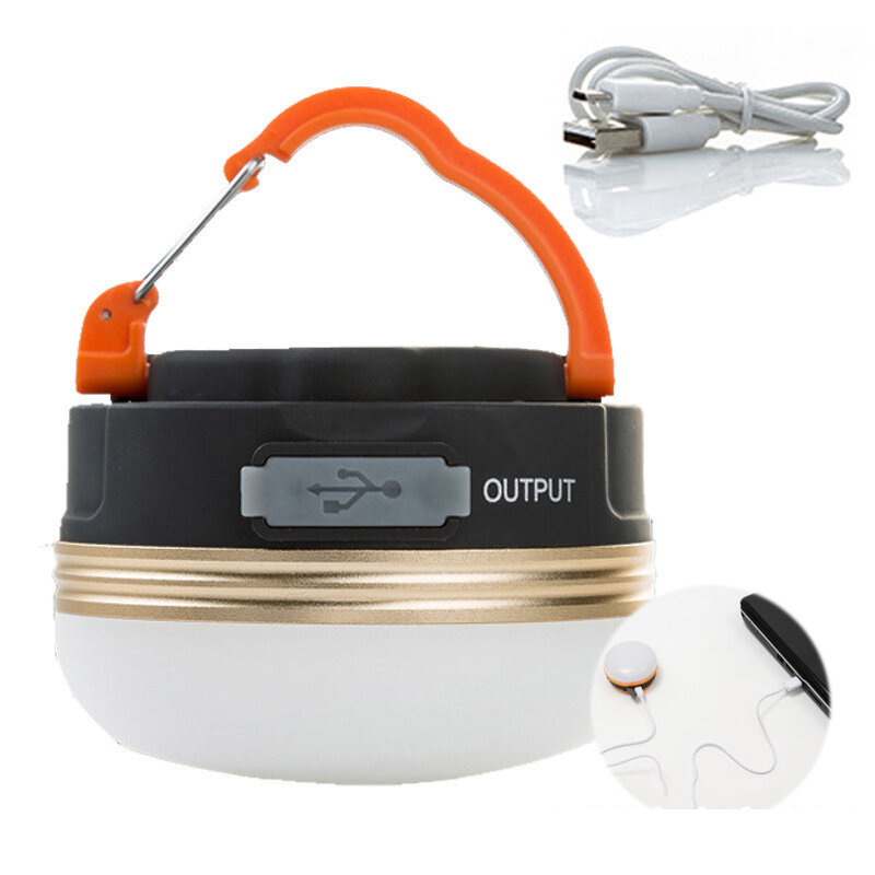 Linterna led portátil con batería o carga USB, tienda de campaña magnética para luz colgante, lámpara de emergencia para trabajo