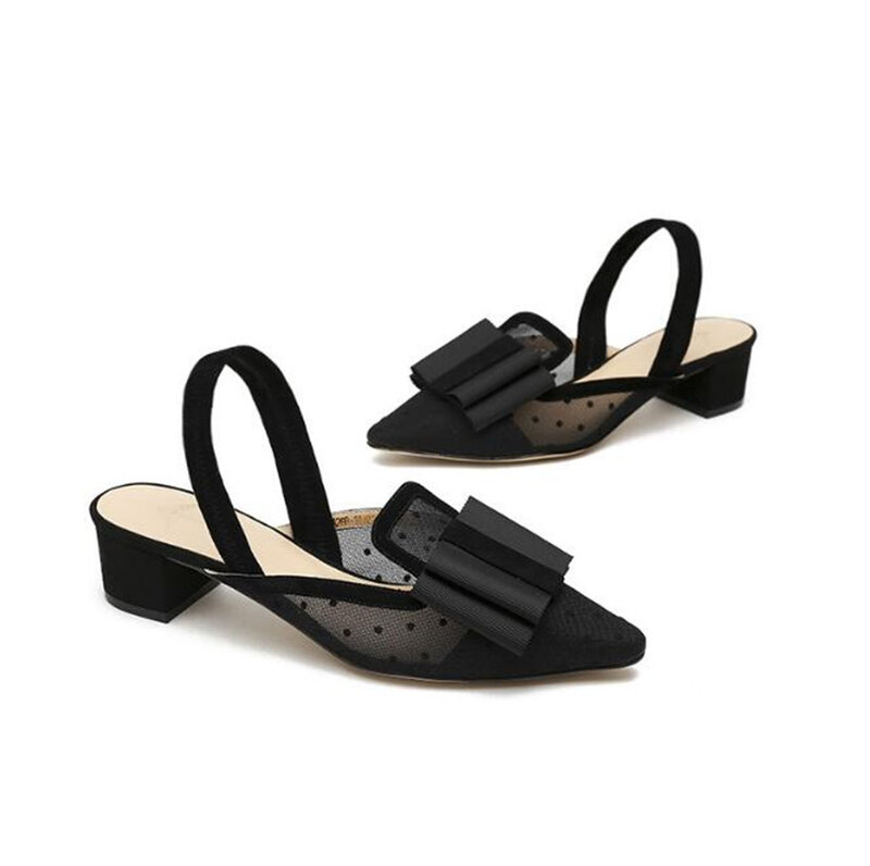 YEELOCA m002 2020 summer Female coarse  leather bandage shoes high heel KZ0562