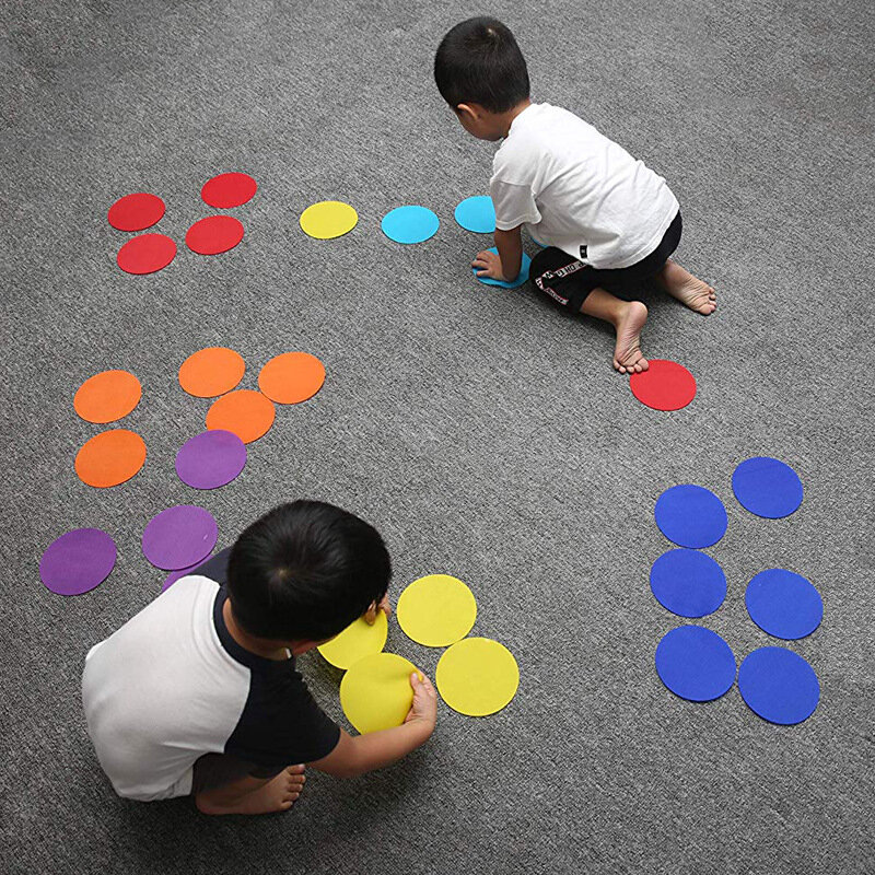 Silne lepkie mata do zabawy naklejki dywanowe przedszkole przedszkole mata podłogowa magiczna naklejka gra zespołowa znak numer kolor pomoce nauczycielskie