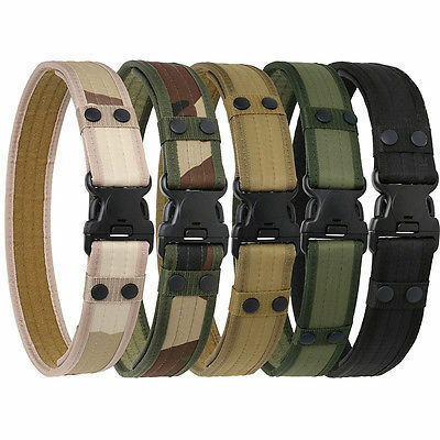Cintura da combattimento in stile militare da uomo a 5 colori cintura regolabile in vita accessorio per la caccia all'aperto cintura tattica del deserto