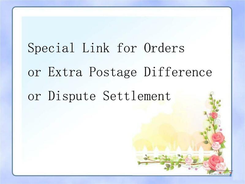 Special Link for Orders or Extra Postage Difference or Dispute Settlement