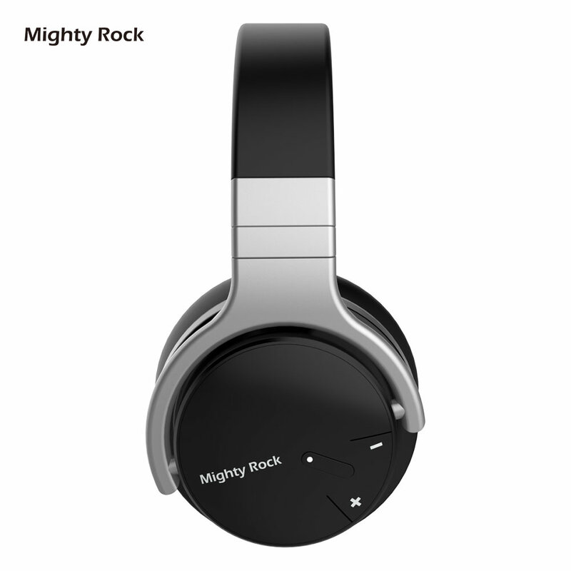 Mighty Rock E7C activa Cancelación de ruido auriculares Bluetooth auriculares inalámbricos 30 horas sobre la oreja con micrófono