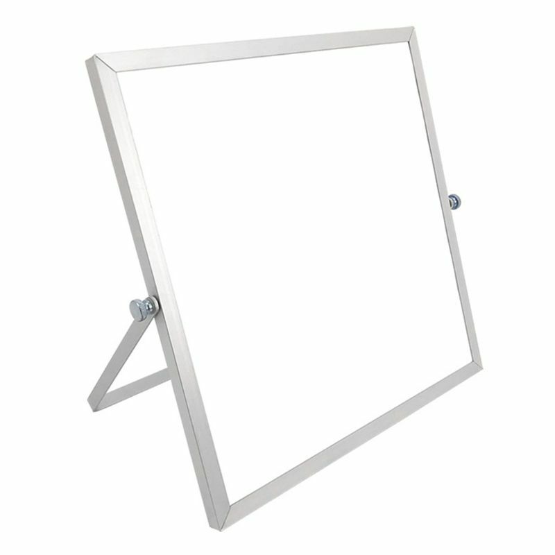 Magnetische Uitwisbare Whiteboard Desktop Dubbelzijdig Bericht Board Stand Mini Schildersezel Voor School Office