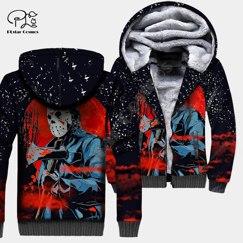 Nueva marca de película de Terror para Halloween, Cosplay de Michael Myers 3D Print, abrigo de invierno, chaqueta polar, sudaderas A1
