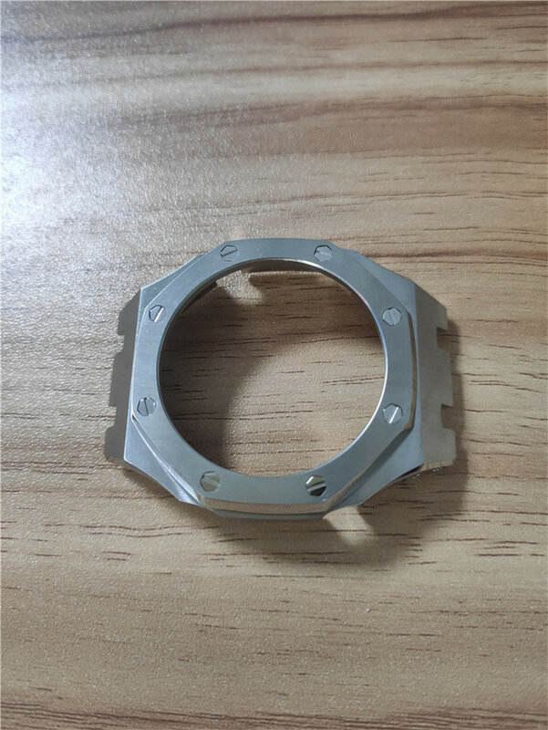 3. Pasek ze stali nierdzewnej zegarek ze stali nierdzewnej dla Casio męskie g-shock GA-2100/GA-2110 metalowy pasek do zegarka pasek Bezel