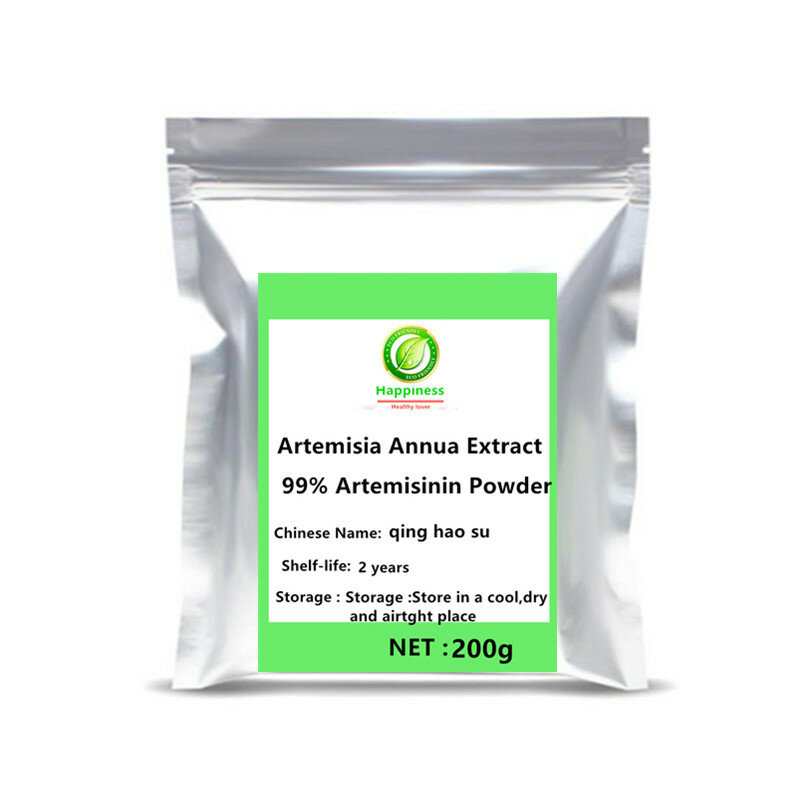 Hot Sale Organic Artemisia Annua Extract 99% Artemisinin Powder Sweet Wormwood anti cancer Longevity Support free shipping