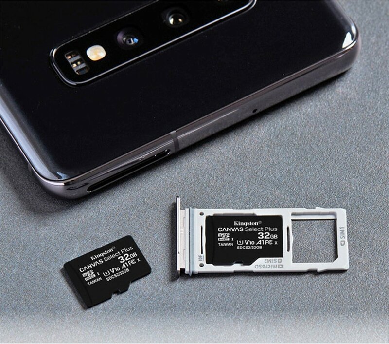 Kartu Memori Kingston 128GB 32GB Micro SD TF 64GB 256GB MicroSD SDCS2 100MB/Detik Kecepatan Baca Kelas 10 Kartu Flash SD