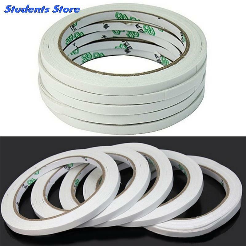 2 Rolls Wit Dubbelzijdig Tape Sticker Gel Adhesive Dubbelzijdig Tape Kantoor Schoolbenodigdheden Hoge Kwaliteit Zelfklevende