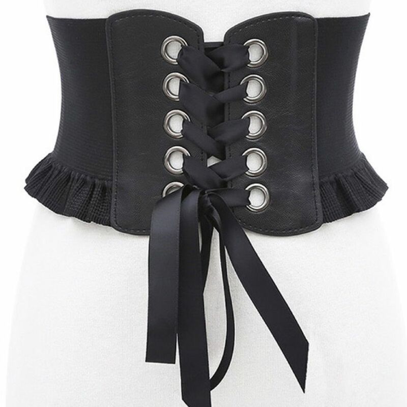 Personality Temperament Solid Color Fashion Design All-match Corset Belt Adjustable Waistband Cummerbund Female Waist Belt