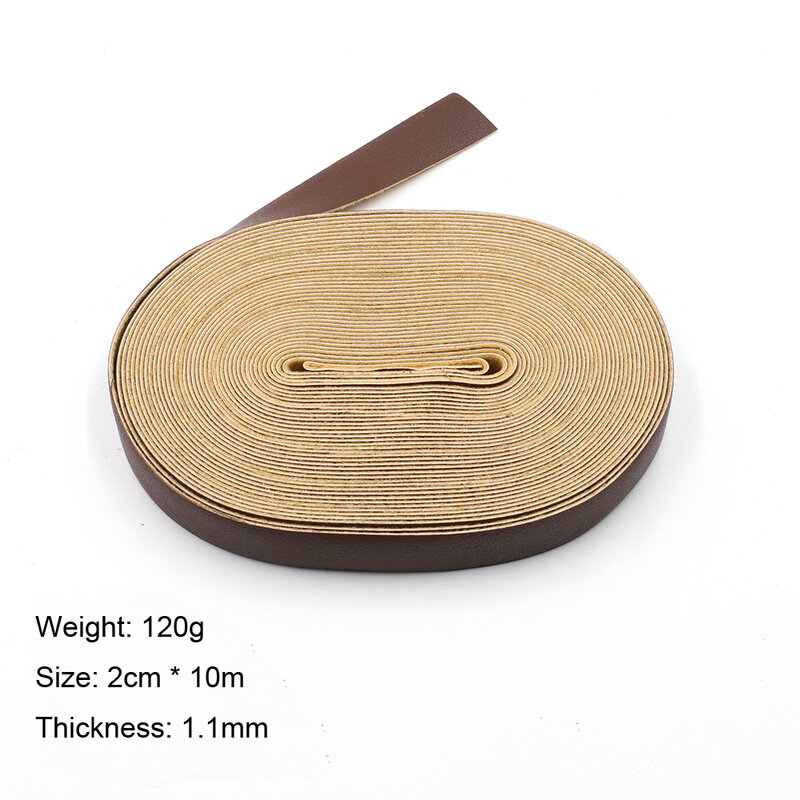 10m Simulation Leather Strip Handmade DIY Luggage Accessories Luggage Belt Blank Can Be Dying Soft Leather Travel Strip 4 Colors
