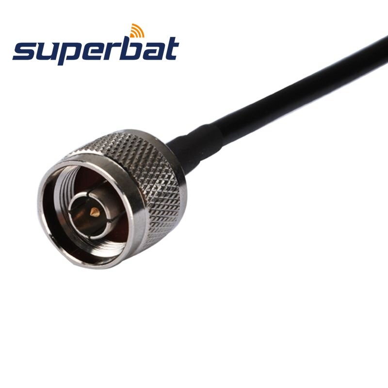 Superbat N-type Plug Ke Male Pigtail RF Coaxial Cable KSR195 100Cm untuk Antena Wifi