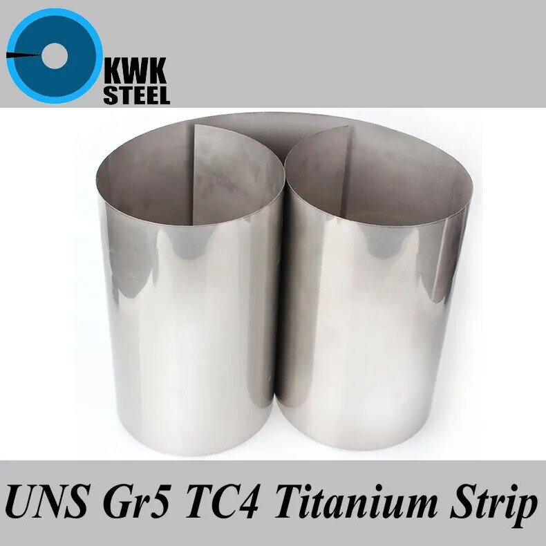 Titanium Legering Strip Uns Gr5 TC4 BT6 TAP6400 Titanium Ti Spacer Folie Filler Dunne Plaat Industrie Of Diy Materiaal Gratis verzending