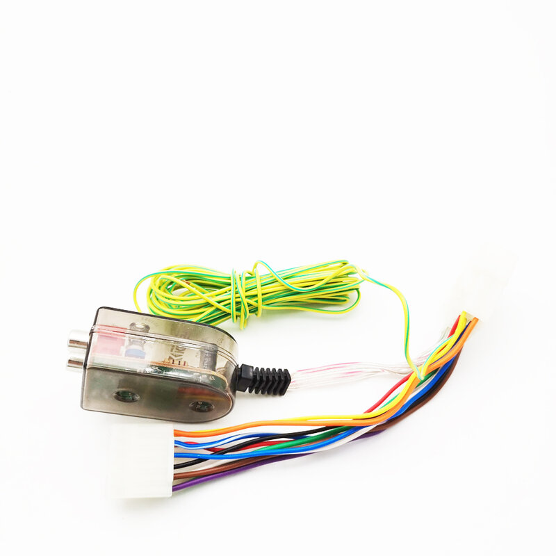 Conversor de cabos rca amplificador externo para toyota