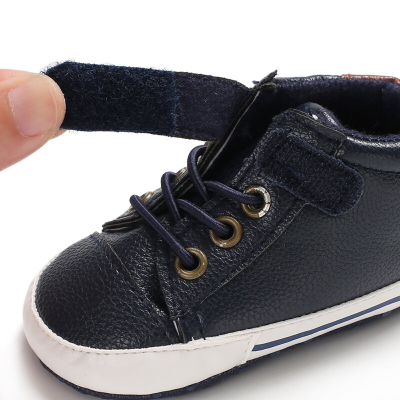 Baby Jungen Frühling Herbst Beiläufige Flache Leder Schuhe 0-18M Newborn Infant Kleinkind Anti Slip Krippe Schuhe Erste wanderer