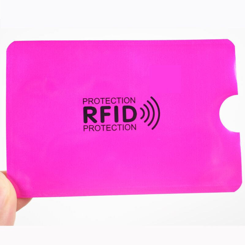حماية بطاقة حجب تحديد الهوية بالراديو ، حامل بطاقة الائتمان ، غلاف مضاد للمسح الضوئي من الألومنيوم ، NFC ، 10 من كل حصة