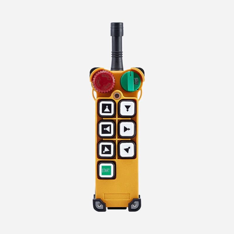 Telecontrol-mando a distancia inalámbrico con dos botones para grúa, transmisor de F24-6D, compatible con 6 CANALES
