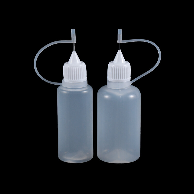 5/10/20/30/50/100Ml Resuable Naald Tip Lijm Applicator Plastic Fles Voor papier Quilling Diy Scrapbooking Craft Tool