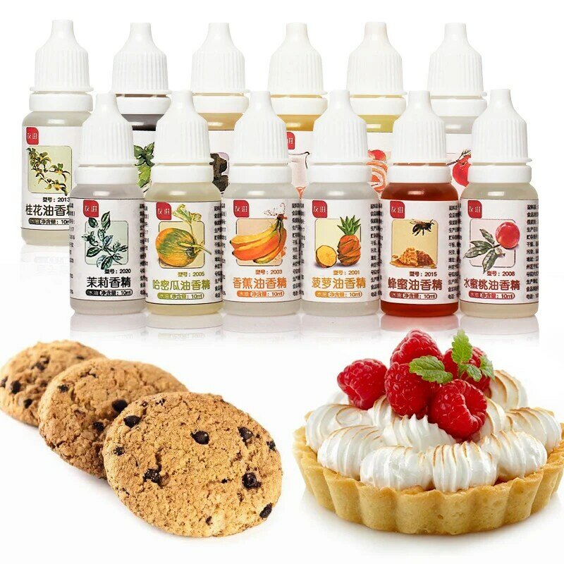 10ML Food Grade Aroma Magic Food Fragrance Drinks Jelly Candy Edible Essence Used For Baking Biscuits Dairy Handmade Soap Spice