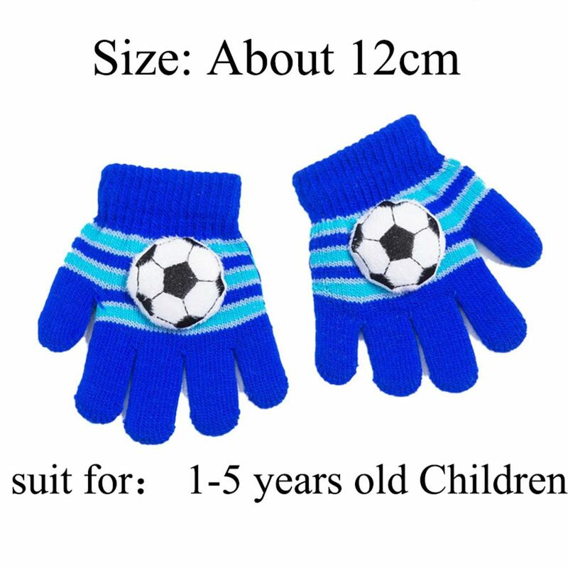 Cute Winter Knitting Kids Gloves Thicken Warm Soft Mittens Children Kid Full Finger Gloves Lovely Cartoon Animals Warm Gloves