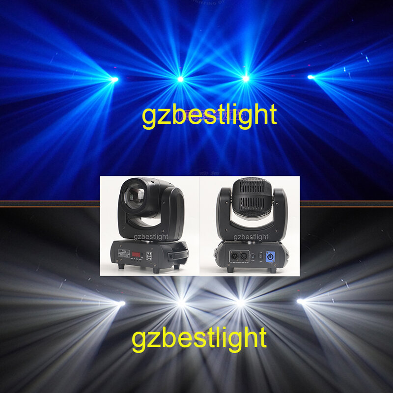 Faisceau Lumineux LED 100 avec Valise de Transport, Prisme Rotatif à 8 Facettes, Consolidation 2r, 100W