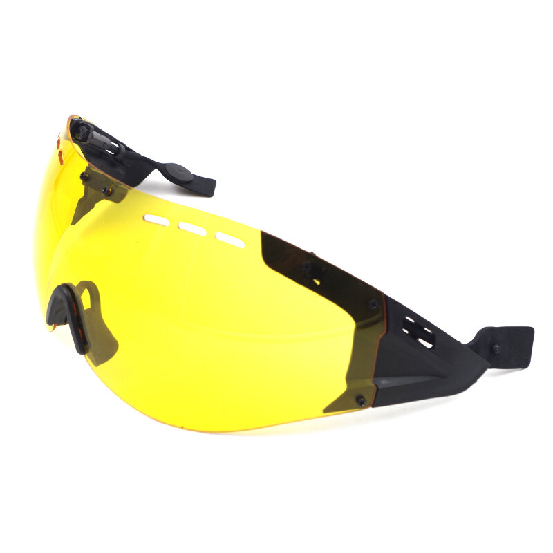 Road Bicycle Helmet Lens Cycling Aero Helmet Sun-visor Goggles Bike Helmet Accessories - Silver Yellow Multicolor Transparent