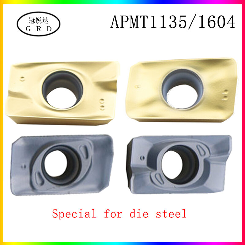 Wysoka jakość i twardość APMT1135 APMT1604 wkładki stalowe specjalne APMT1135PDER APMT1604PDER nadaje się do stali do 50 °