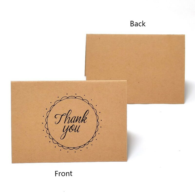 5-10 pces 10 estilo em branco obrigado cartões de papel nota envelopes saudação festa de casamento recepção artesanato